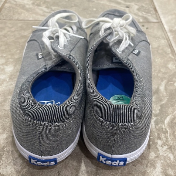 Keds Women's Size 7.5 Tour 2 Black White Classic Canvas Lace-Up Sneakers WF62371 - Picture 4 of 11